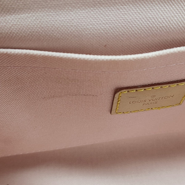 CROISETTE Damier Azur Coated Canvas White