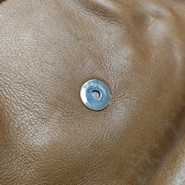 Calfskin Shoulder Bag Brown
