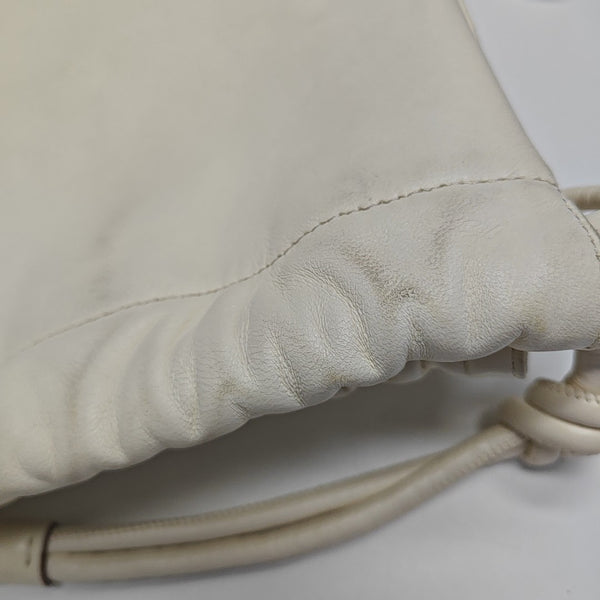 Lambskin Bucket Bag White