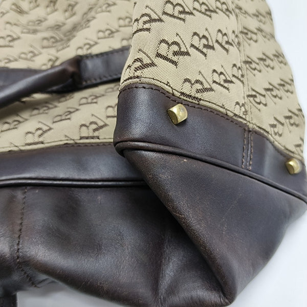 Canvas Top Handle Bag Brown