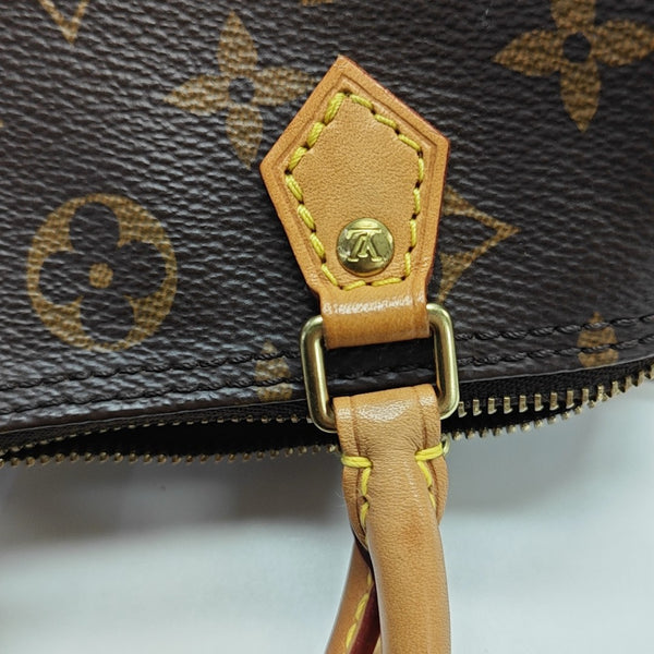 SPEEDY Nano Monogram Coated Canvas Brown