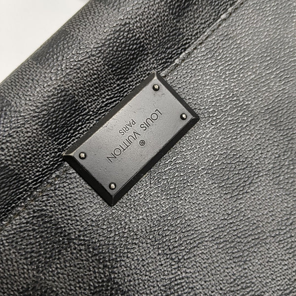 DISTRICT MM Damier Graphite Coated Canvas Gray