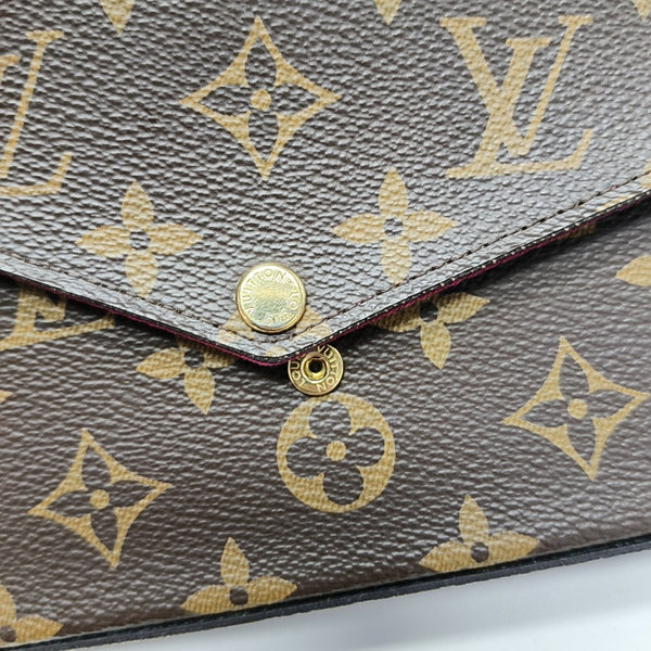 FÉLICIE Monogram Coated Canvas Brown