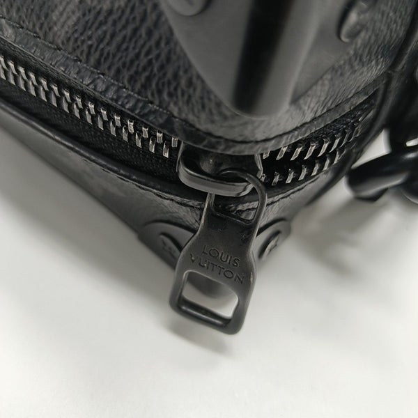 SOFT TRUNK Mini Monogram Coated Canvas Black
