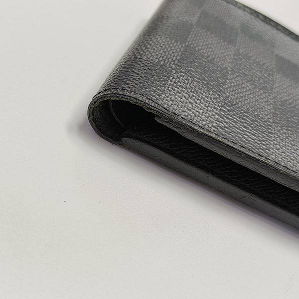 AMERIGO Damier Graphite Coated Canvas Gray