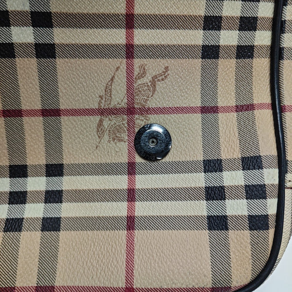Coated Canvas Shoulder Bag Beige