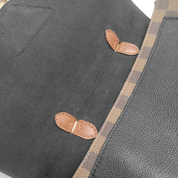BEAUMARCHAIS Damier Ebene Coated Canvas Brown