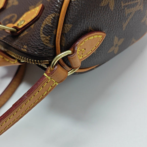SPEEDY Nano Monogram Coated Canvas Brown