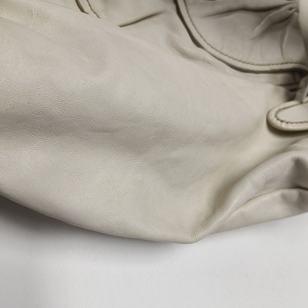 Calfskin Shoulder Bag White