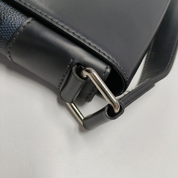 NEWPORT PM Damier Coated Canvas Blue
