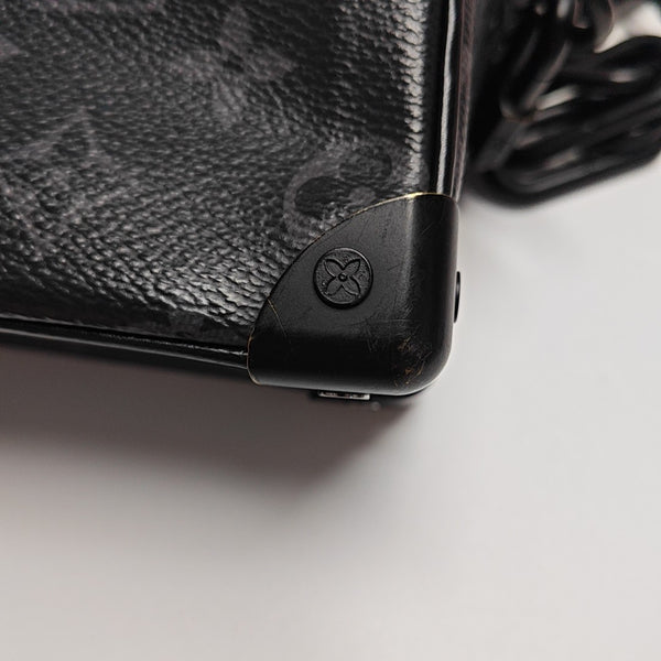 SOFT TRUNK Mini Monogram Coated Canvas Black