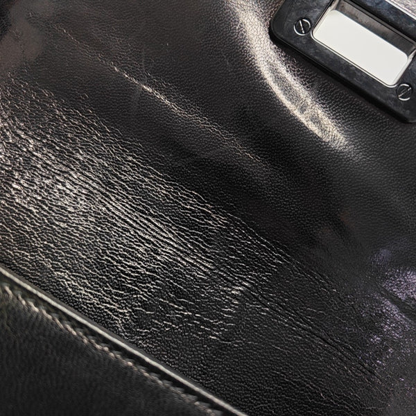 Calfskin Shoulder Bag Black