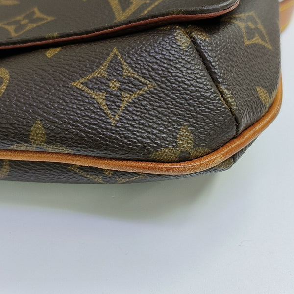 MUSETTE TANGO Monogram Coated Canvas Brown