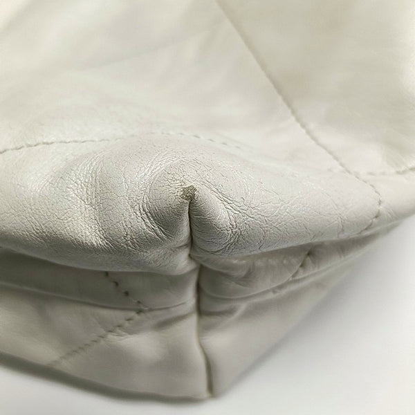 CHANEL 22 Small Quilted Calfskin White