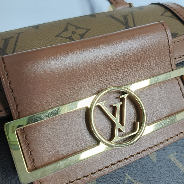 DAUPHINE Monogram Coated Canvas Brown