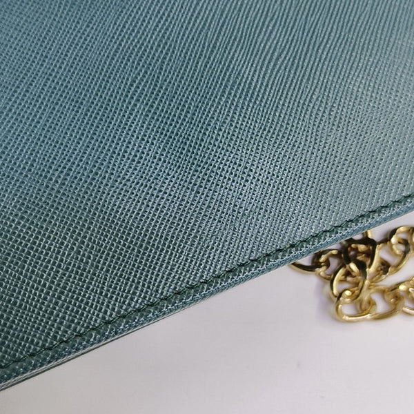 Saffiano Calfskin Shoulder Bag Green