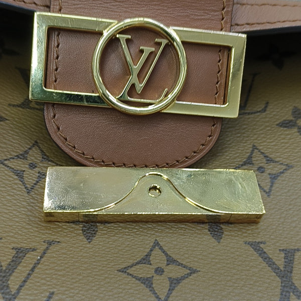 DAUPHINE MM Monogram Coated Canvas Brown