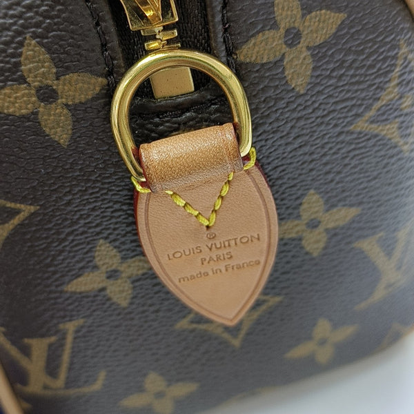 SPEEDY 20 Monogram Coated Canvas Brown