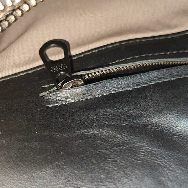 Calfskin Top Handle Bag Black