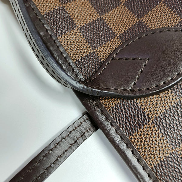 NEVERFULL MM Damier Ebene Coated Canvas Brown
