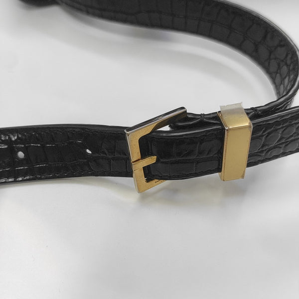 MANHATTAN Medium Calfskin Black