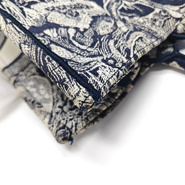 Book Tote Large Fabric Blue