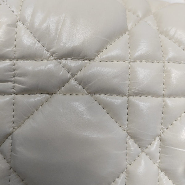 Authenticated pre-owned Diorcamp Small Cannage Calfskin White - Shoulder Bag at Looply