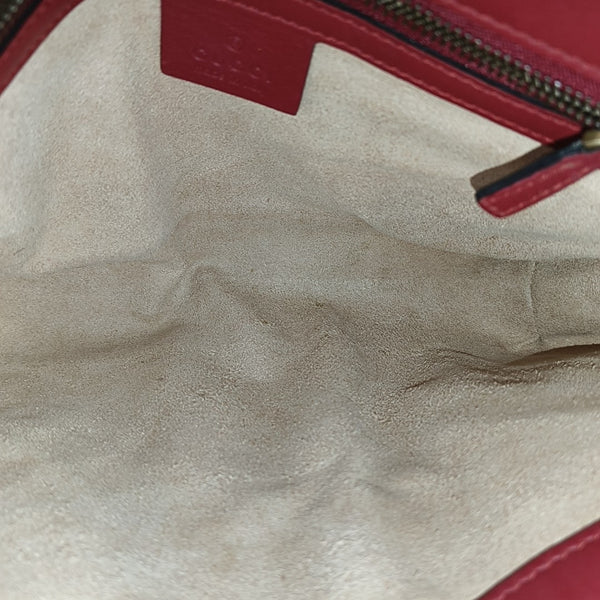 GG Marmont Medium Quilted Calfskin Red