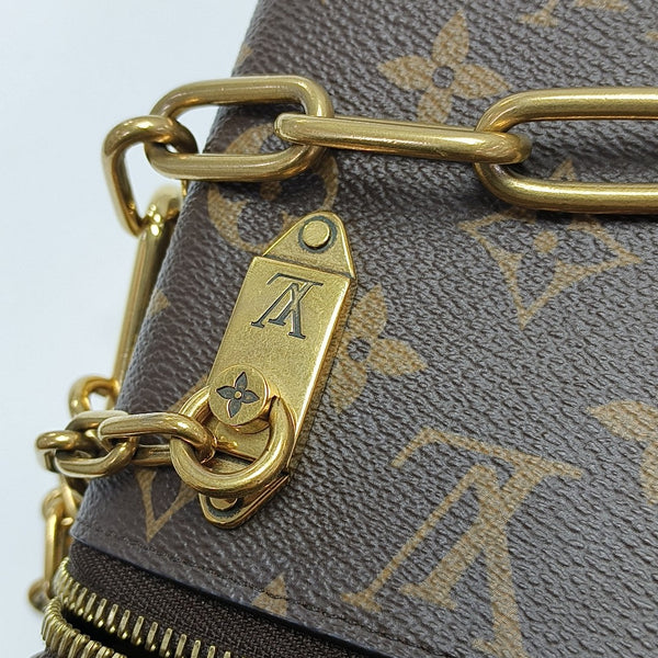 PHONE BOX Monogram Coated Canvas Brown