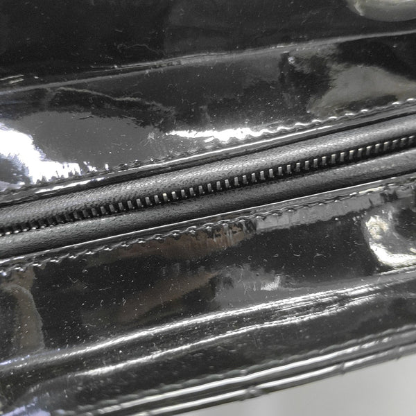 Lady Dior Large Cannage Patent Leather Black