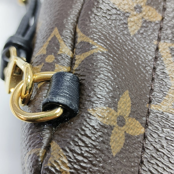 PALM SPRINGS Mini Monogram Coated Canvas Brown