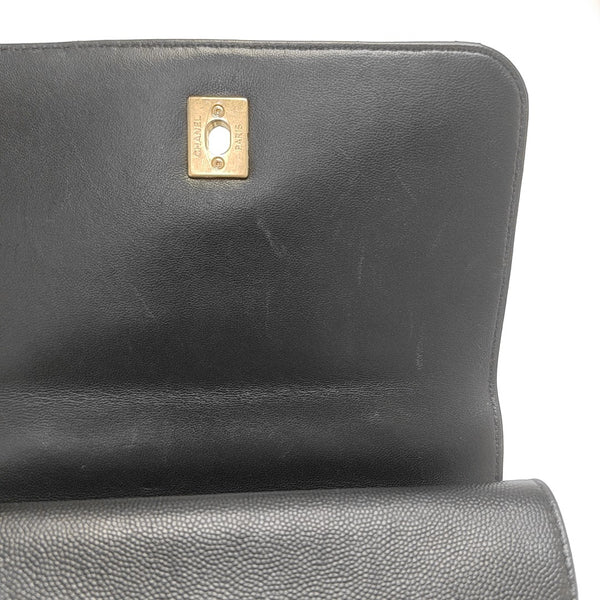 Quilted Grained Calfskin Mini Black