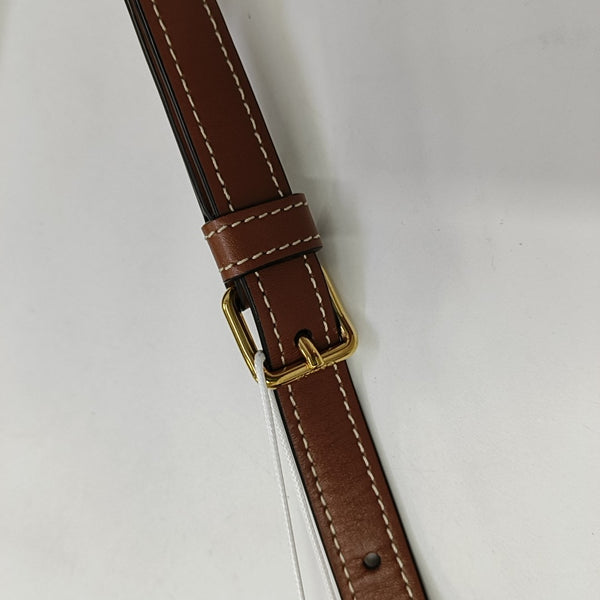 TRIOMPHE Small Coated Canvas Brown