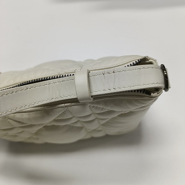 Diortravel Nomad Small Cannage Calfskin White