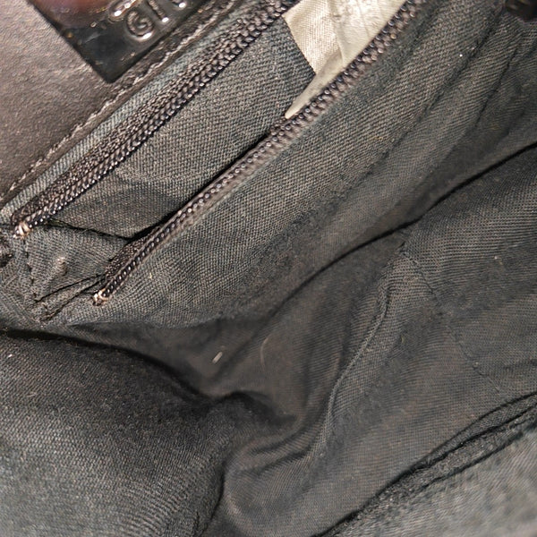 Calfskin Top Handle Bag Black