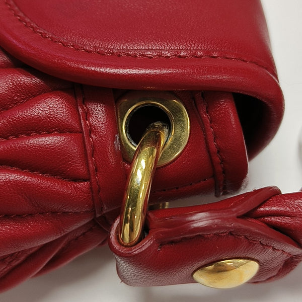 Miu Coffer Lambskin Red