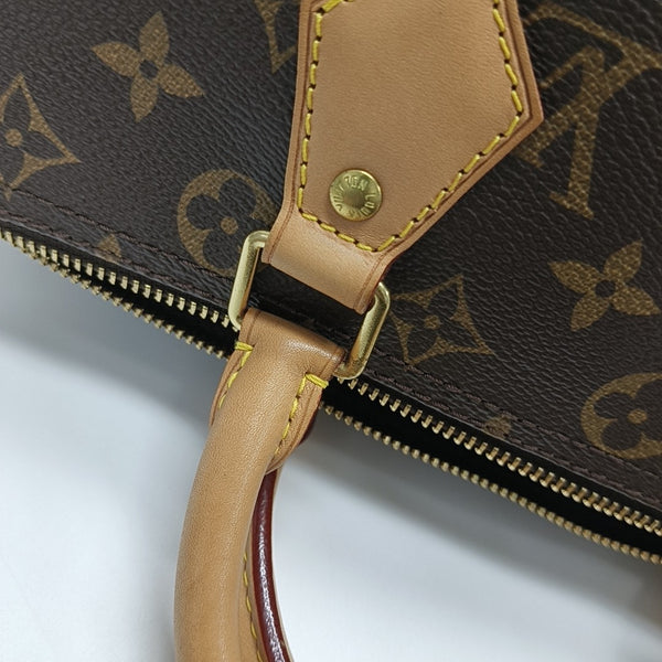 SPEEDY 30 Monogram Coated Canvas Brown