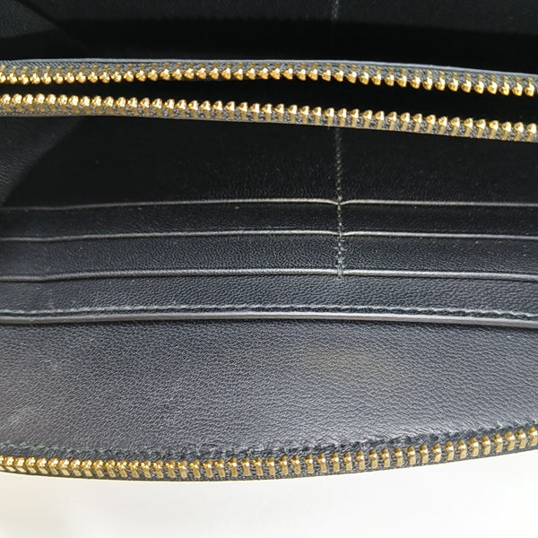 SHIELD Large Lambskin Black Wallet