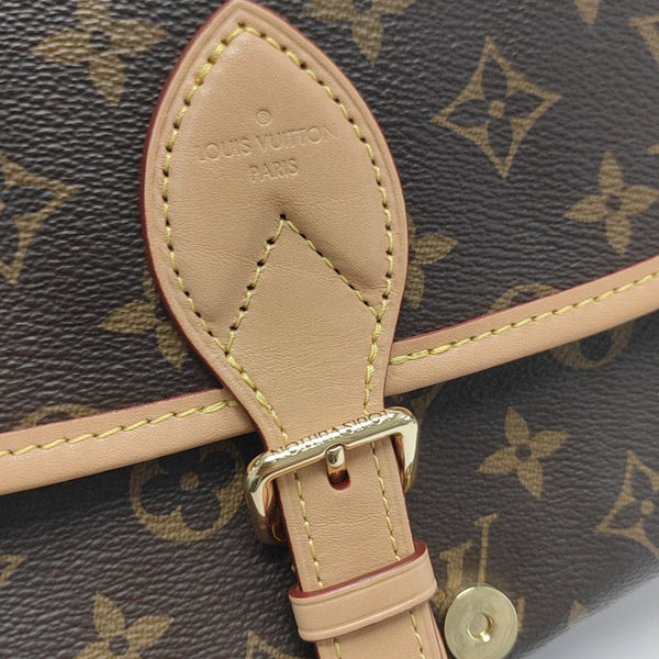 DIANE Monogram Coated Canvas Brown