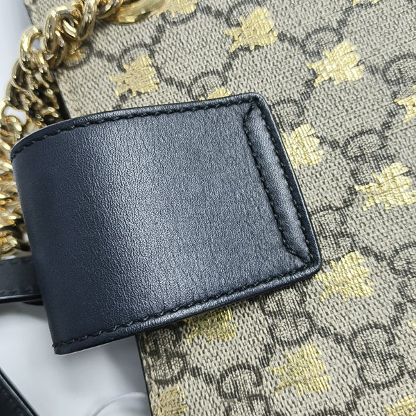 Padlock Small Monogram Coated Canvas Beige
