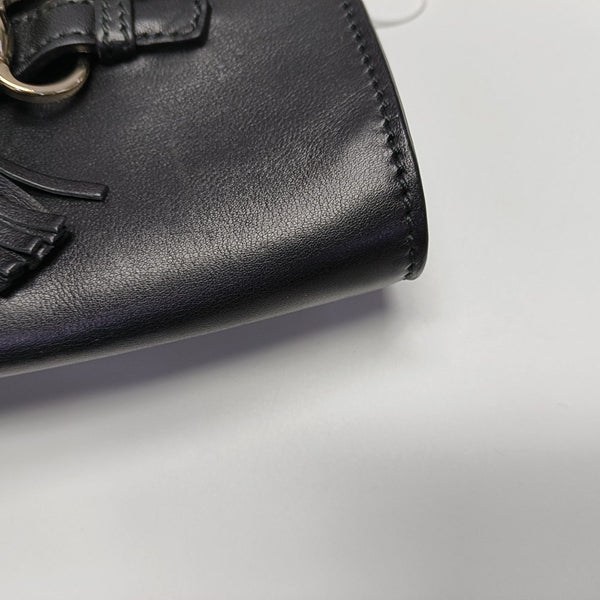 Emily Chain Calfskin Black