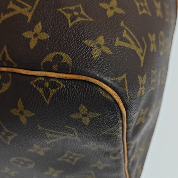SAC SOUPLE 55 Monogram Coated Canvas Brown