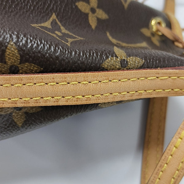 NÉONOÉ Nano Monogram Coated Canvas Brown