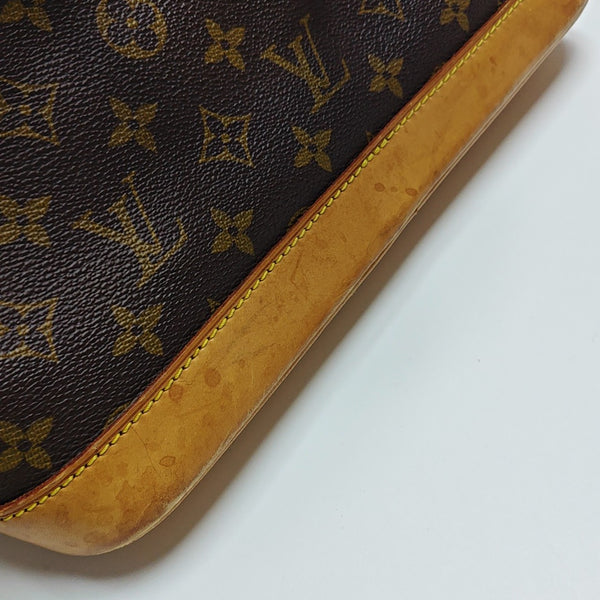 ALMA PM Monogram Coated Canvas Brown