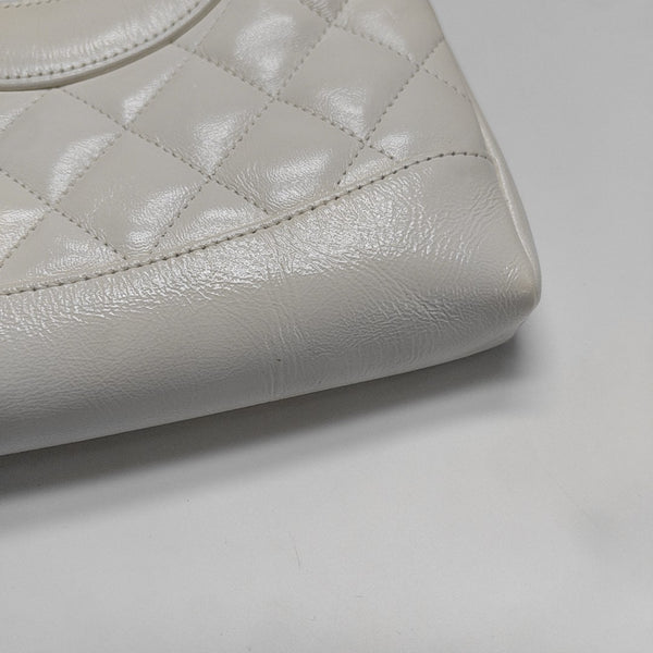 CHANEL 31 Mini Quilted Lambskin White