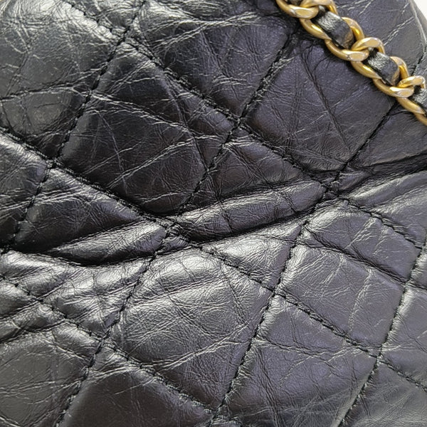 GABRIELLE Small Quilted Calfskin Black