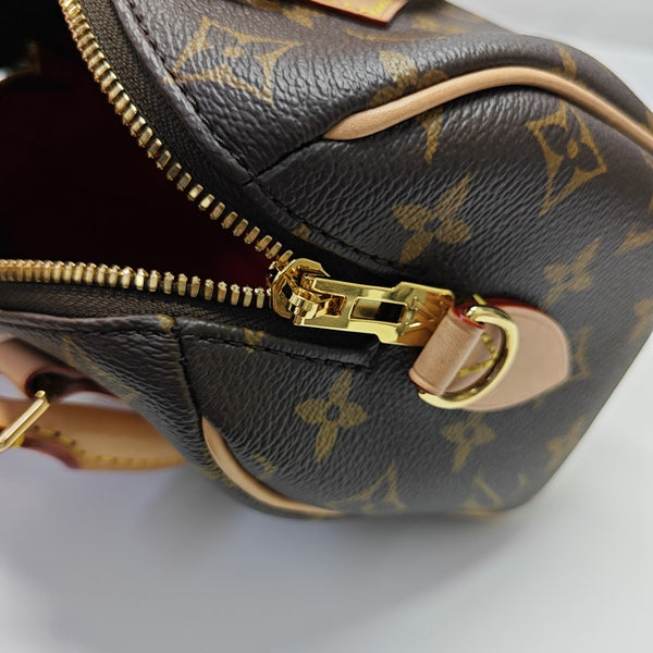SPEEDY 20 Monogram Coated Canvas Brown