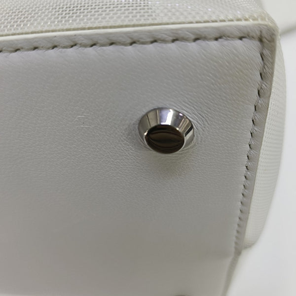 Lambskin Shoulder Bag Large White
