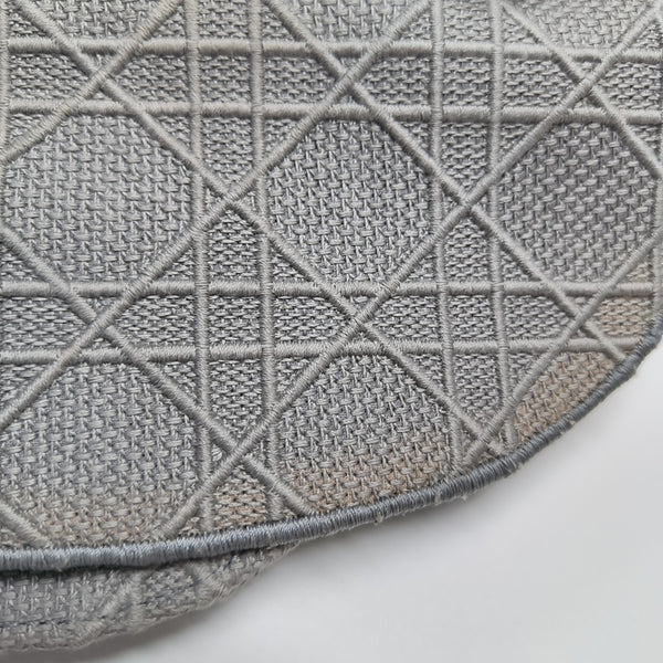 Lady D-Lite Cannage Canvas Gray