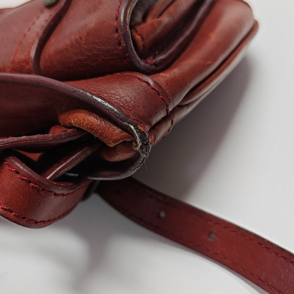 Calfskin Top Handle Bag Brown